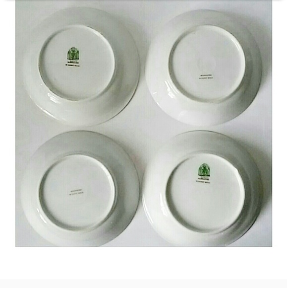 SAXONY | 4 White W/Gold Trim Soup/Salad Bowls - Picture 5 of 8